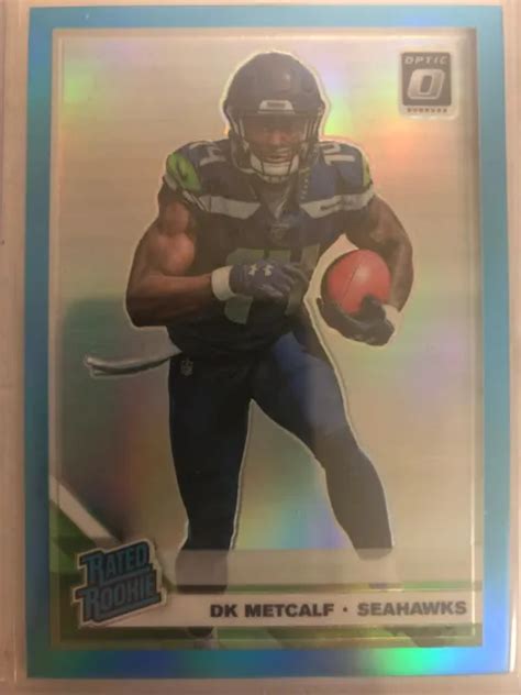 Donruss Optic Dk Metcalf Aqua Rated Rookie Prizm Holo D