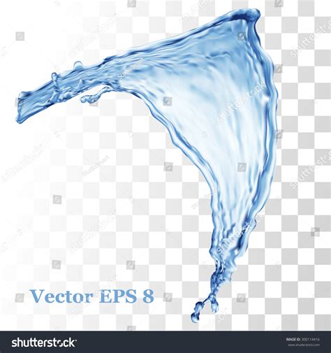 Blue Water Splash Vector Illustration Eps Stock Vector (Royalty Free ...