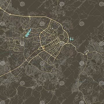 Map of Abuja, Nigeria stock vector. Illustration of soil - 284019691