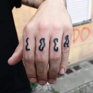 Simple Line Tattoos On Fingers Tattoogrid Net