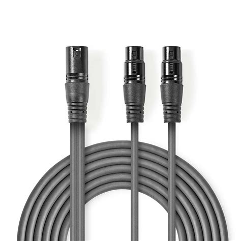 Cable De Audio Xlr Compensado Xlr De Pines Macho X Xlr De