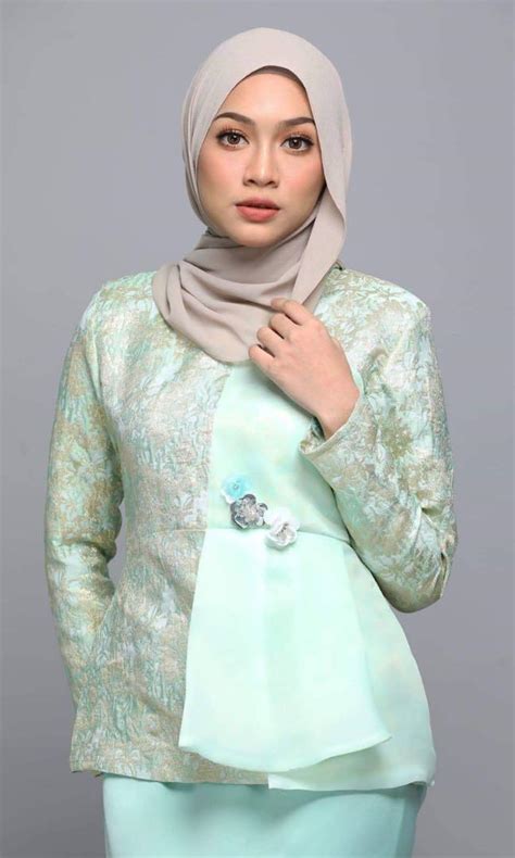 Mini Kurung Mint Green Women S Fashion Muslimah Fashion Baju Kurung