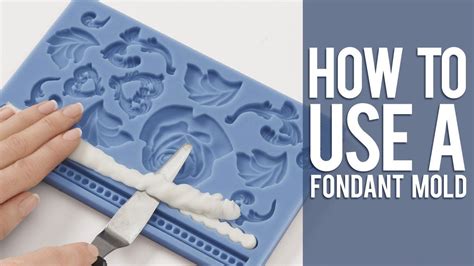 How To Use A Fondant Mold Cake Decorating Techniques Fondant Molds