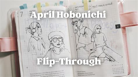 April 2023 Hobonichi Flip Through YouTube