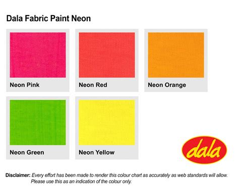 Neon Fabric Paint - - Dala