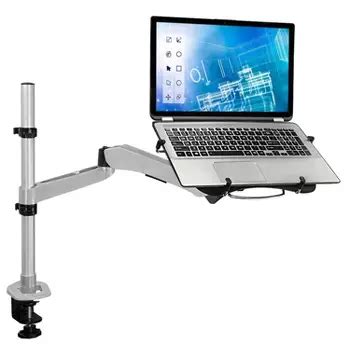 Mount-it! Height Adjustable Full Motion Wall Mount Workstation With ...