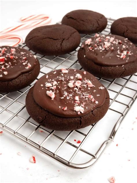 Fudgy Peppermint Brownie Cookies Design Eat Repeat