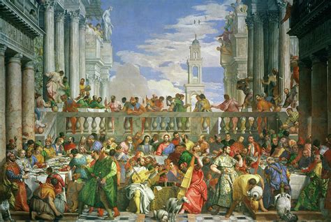 The Wedding At Cana By Veronese Painting By Artist Paolo Veronese