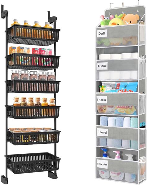 Amazon Pantry Door Organizer Over The Door Pantry Organizer With