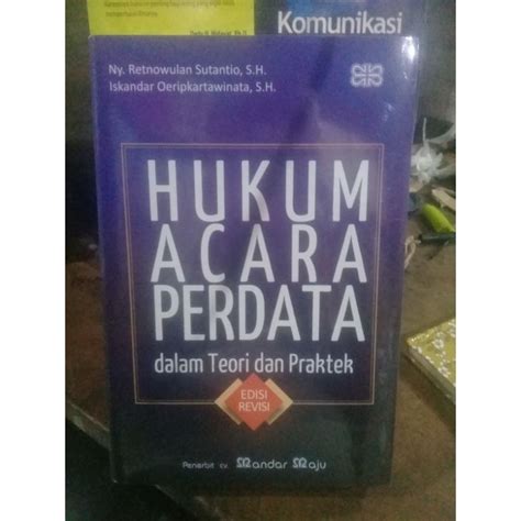 Jual Hukum Acara Perdata Dalam Teori Dan Praktek By Retno Wulan