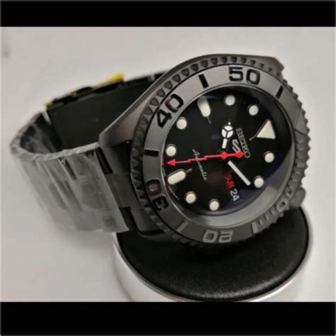 Seiko Skx007 Mod Black Boy Custom Yacht Master Balck Dial Mens Watch