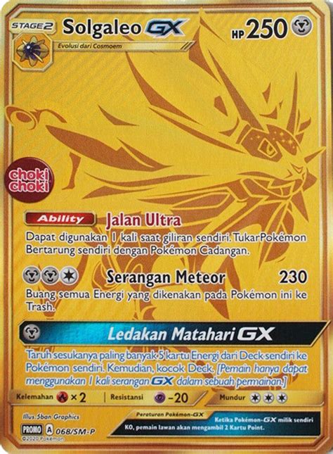 Solgaleo GX 068 SM P Indonesian Promo Pokumon