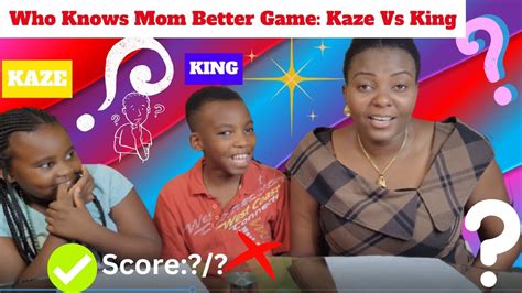 Who Knows Mom Better Game Challenge King Vs Kaze The Siblings