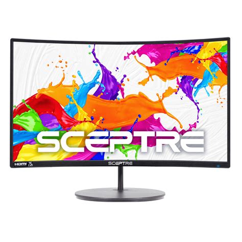 Sceptre C248w 1920r 24 Curved 75hz Gaming Led Monitor Full Hd 1080p