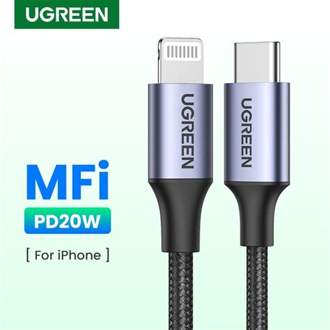 Ugreen Mfi Usb C To Lightning W Pd Fast Charging Cord For Iphone