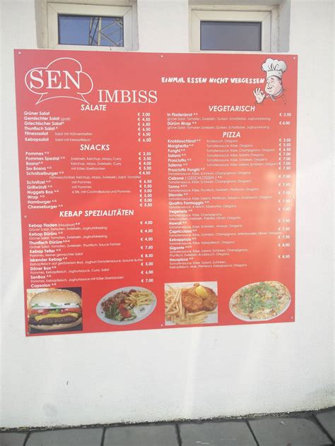 Speisekarte Von Sen Imbiss Restaurant Vomp Hot Sex Picture