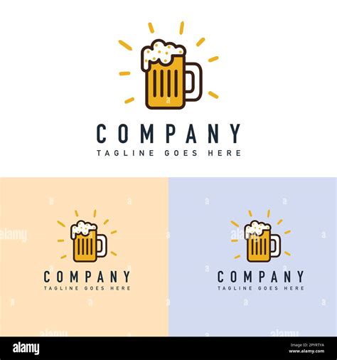 Set Of Beer Logo Design Template Beer Logo Vector Icon Illustration