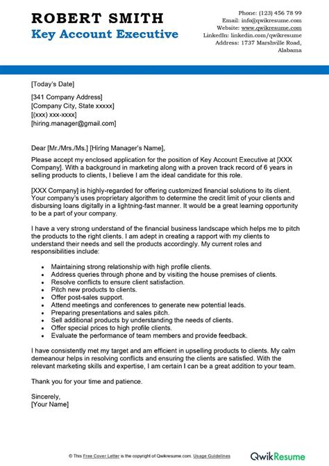 Sales And Marketing Executive Cover Letter Examples Qwikresume