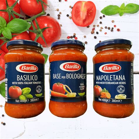 Barilla Pasta Sauce Package Trio Basilico G Base Per Bolognese