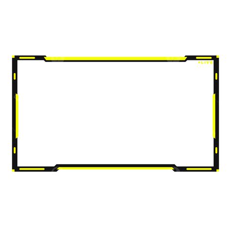 Twitch Live Streaming Overlay Png Image Neon Yellow Twitch Live