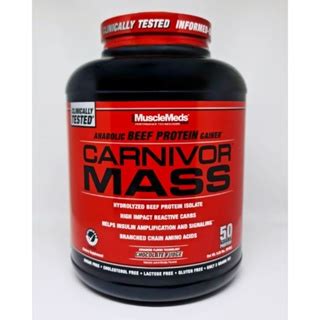 Jual Carnivor Mass Musclemeds 6 Lbs BPOM CarnivorMass Gainer 5 99 Lbs 5