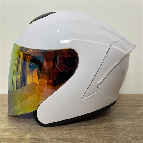 Jual Helm Crx Ak Putih Glossy Polos Solid Helem Helmet Dewasa Sni