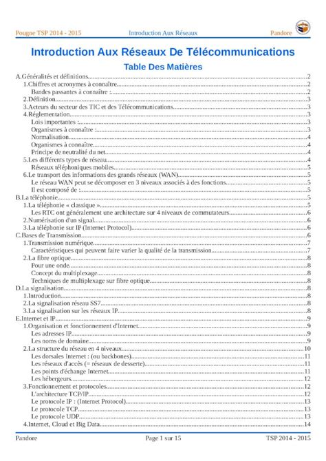 PDF Introduction Aux Réseaux De Télécommunications aux reseaux