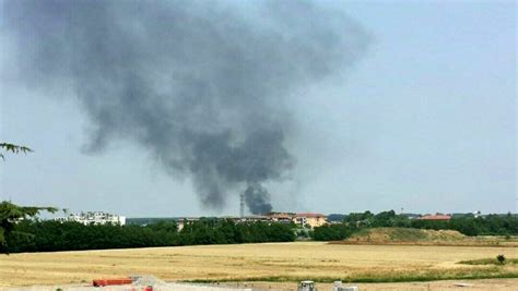 Incendio All Isola Ecologica Iren Di Baganzola