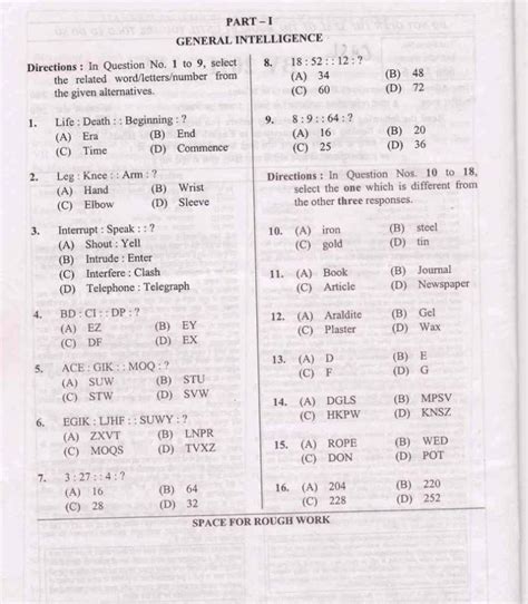 Ssc Combined Graduate Level Exam Question Papers Student Forum