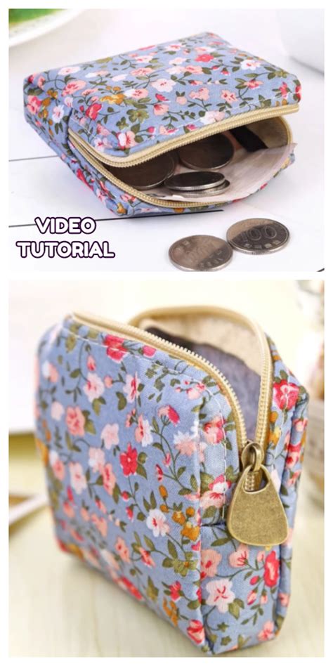 Diy Zippered Coin Purse Free Sewing Patterns Video Artofit