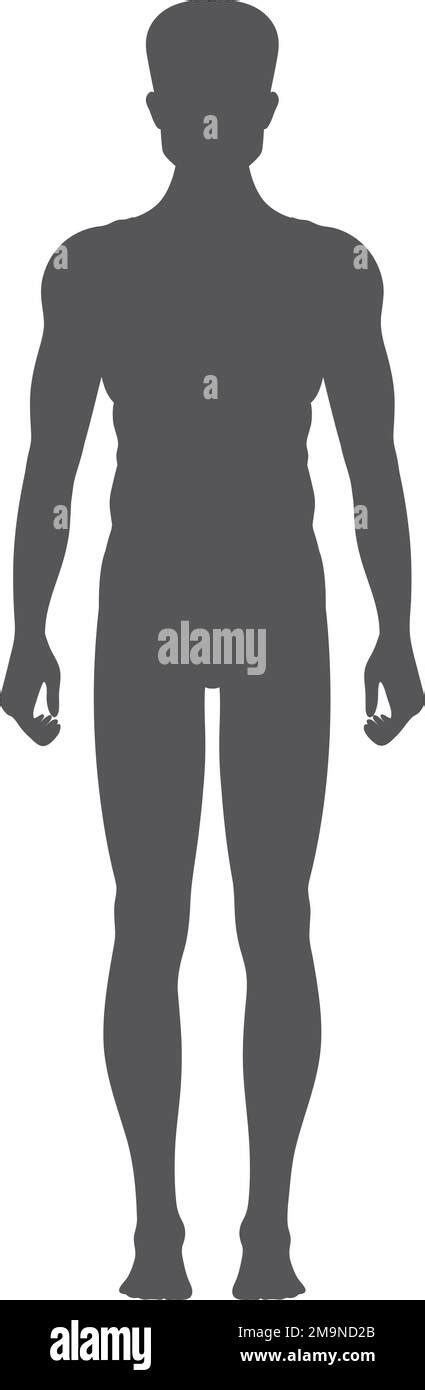 Male Body Sign Black Man Figure Silhouette Stock Vector Image And Art Alamy