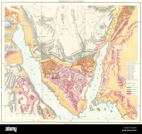 Sinai Peninsula Egypt Map