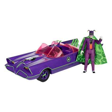 Dc Retro Veiksmo Fig R L With Vehicle Batman Batmobil With Joker