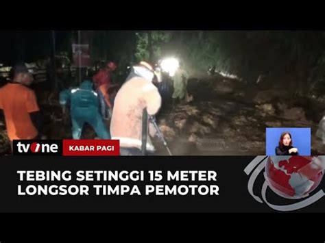 Tebing Setinggi 15 Meter Di Jalur Telaga Sarangan Longsor Usai Diguyur