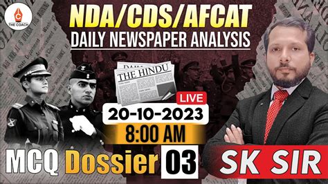 Nda Nda Cds Afcat Daily Newspaper Analysis Mcq Dossier