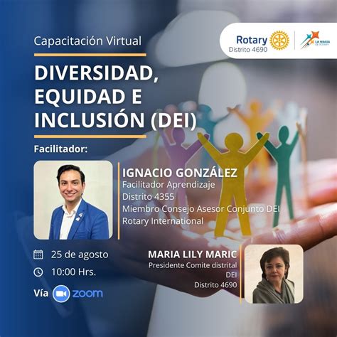 Capacitación Virtual Sobre Diversidad Equidad E Inclusión Dei Rotary Distrito 4690