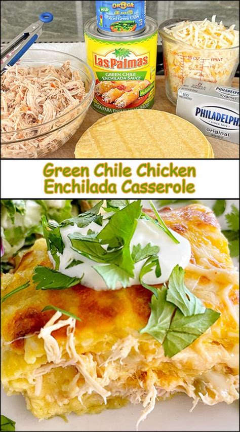 Green Chile Chicken Enchilada Casserole Joy In Every Season