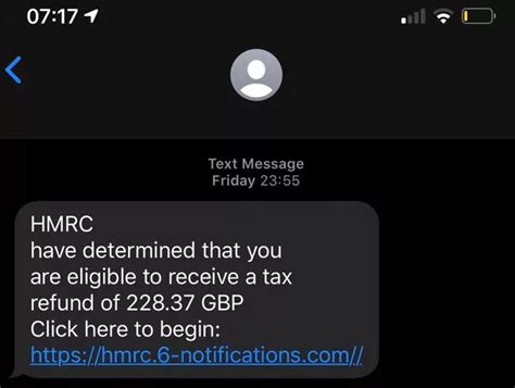 HMRC Issue Warning Over Scam Tax Refund Phishing Text Messages