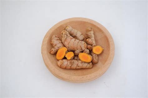 Premium Photo Turmeric Curcuma Longa Linn Rhizome Root Sliced