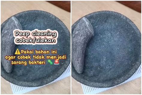 Bukan Pakai Sabun Ini Cara Mencuci Cobek Batu Agar Bersih Maksimal Dan