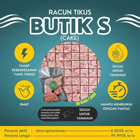 Rat Bait Racun Tikus Umpan Mouse Ubat Tikus Packet G Rodent Bait