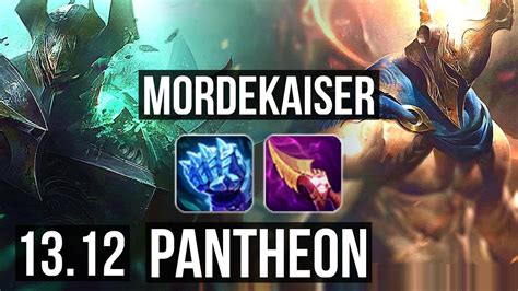 Mordekaiser Vs Pantheon Top 1200 Games 6 Solo Kills 810 12m