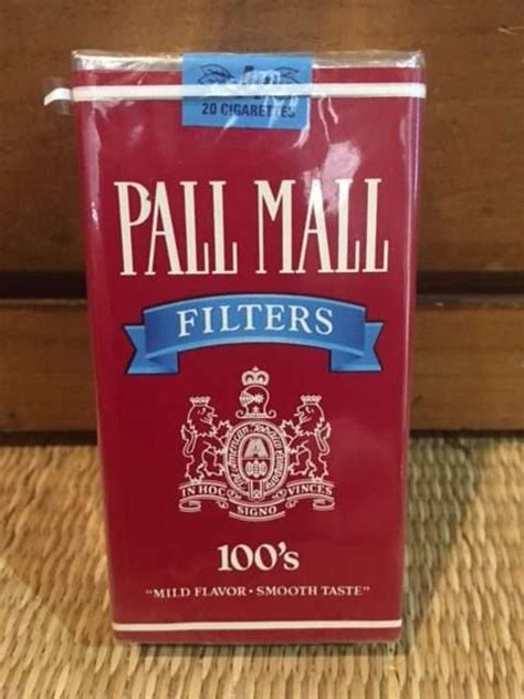 Pall Mall Filters 100s Cigarette Soft Pack Danlys Vintage