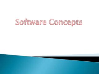 software concepts   types