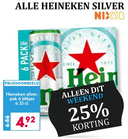 Heineken Silver Blikje Bier Folder Aanbieding Bij Boons Markt Details