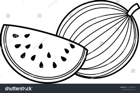 watermelon clipart outline  kenneth britt blog