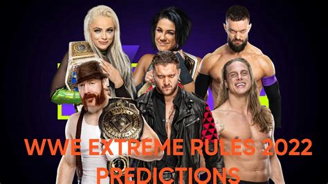 WWE EXTREME RULES 2022 PREDICCIONES YouTube