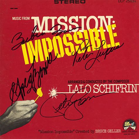 Mission: Impossible Cast Signed Movie Soundtrack Album - Artist signed ...