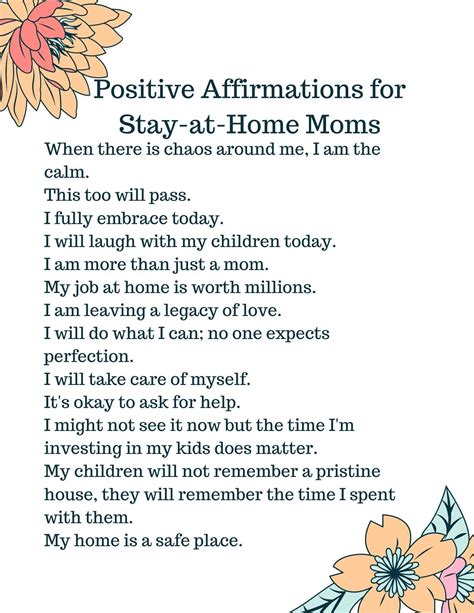 25 Positive Encouraging Affirmations All Mom S Need To Hear Artofit