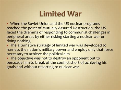 PPT - Korea, Cuba, and Vietnam Challenges of Limited war PowerPoint ...